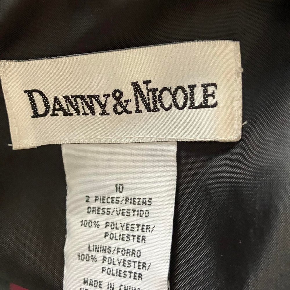 Danny & Nicole Black Suit Dress with blazer size 10 - Picture 9 of 9